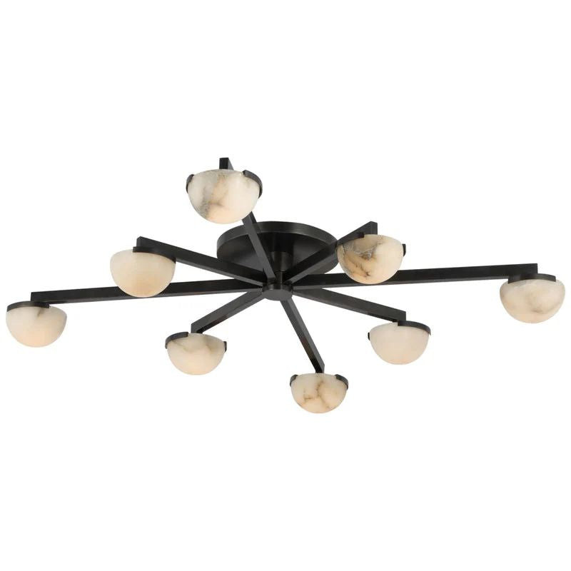 Propeller Alabaster Flushmount 8-Light 12-Light-Chandelier-Jecanoli