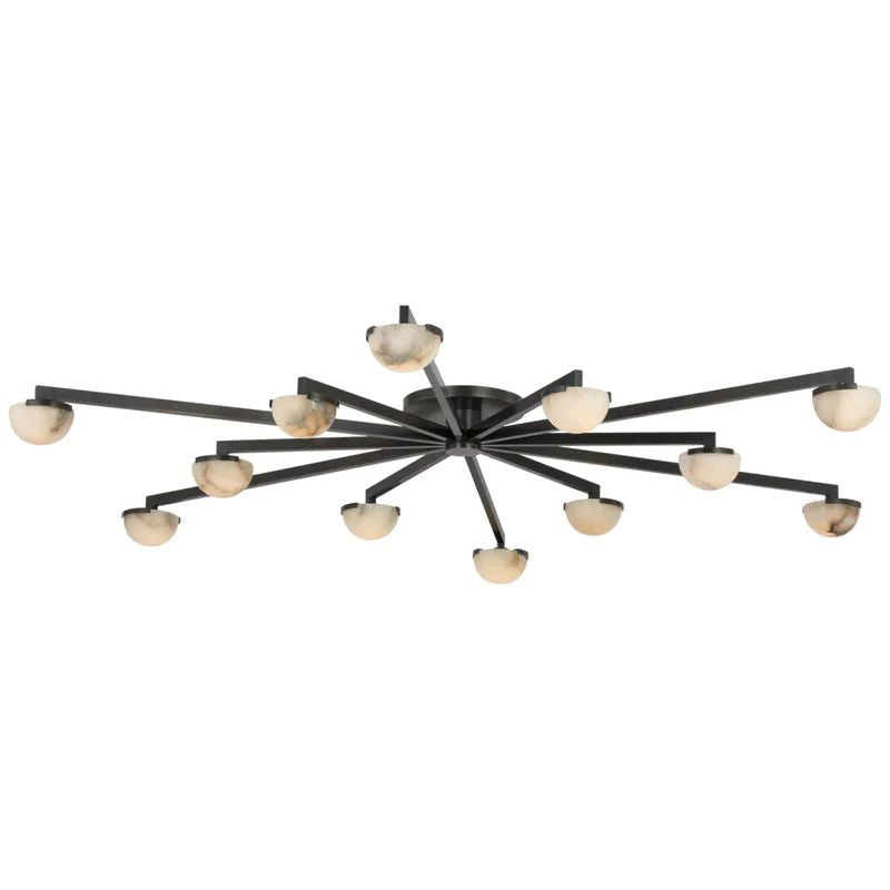 Propeller Alabaster Flushmount 8-Light 12-Light-Chandelier-Jecanoli