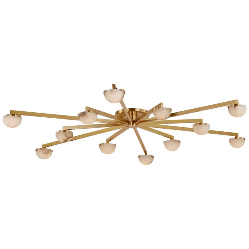 Propeller Alabaster Flushmount 8-Light 12-Light-Chandelier-Jecanoli