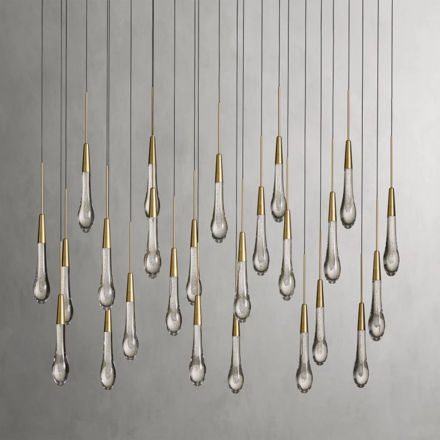 Raindrop Linear Chandelier-Chandelier-Jecanoli