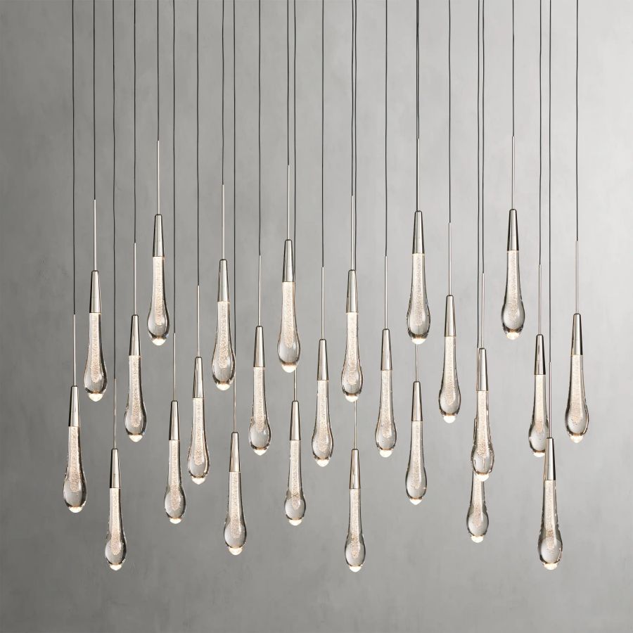 Raindrop Linear Chandelier-Chandelier-Jecanoli
