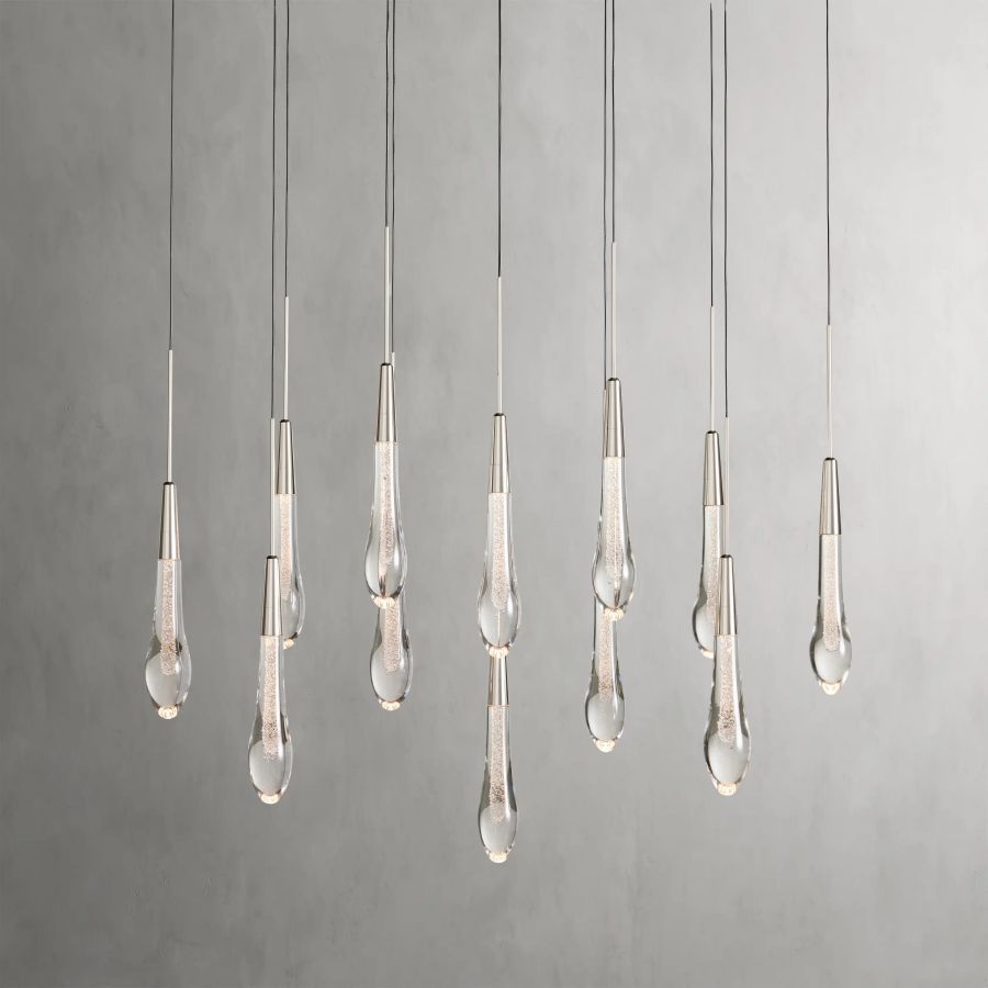 Raindrop Linear Chandelier-Chandelier-Jecanoli