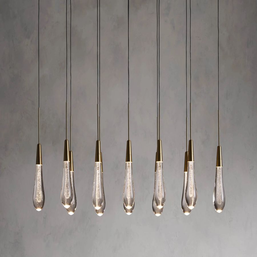Raindrop Linear Chandelier-Chandelier-Jecanoli