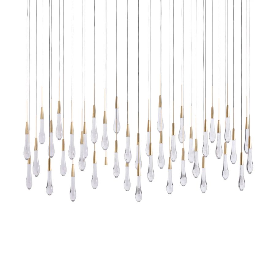 Raindrop Linear Chandelier-Chandelier-Jecanoli