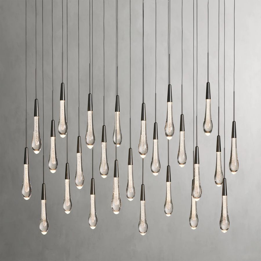 Raindrop Linear Chandelier-Chandelier-Jecanoli