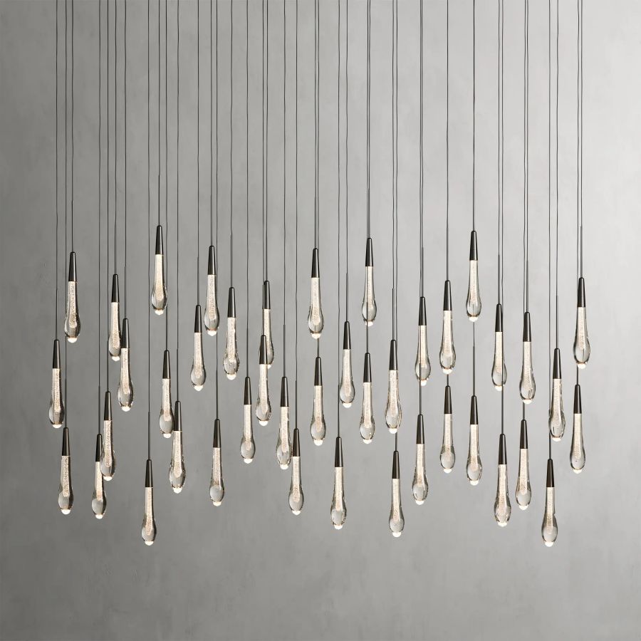 Raindrop Linear Chandelier-Chandelier-Jecanoli