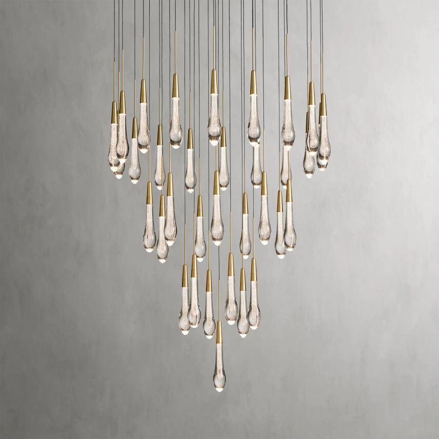Raindrop Round Chandelier-Chandelier-Jecanoli