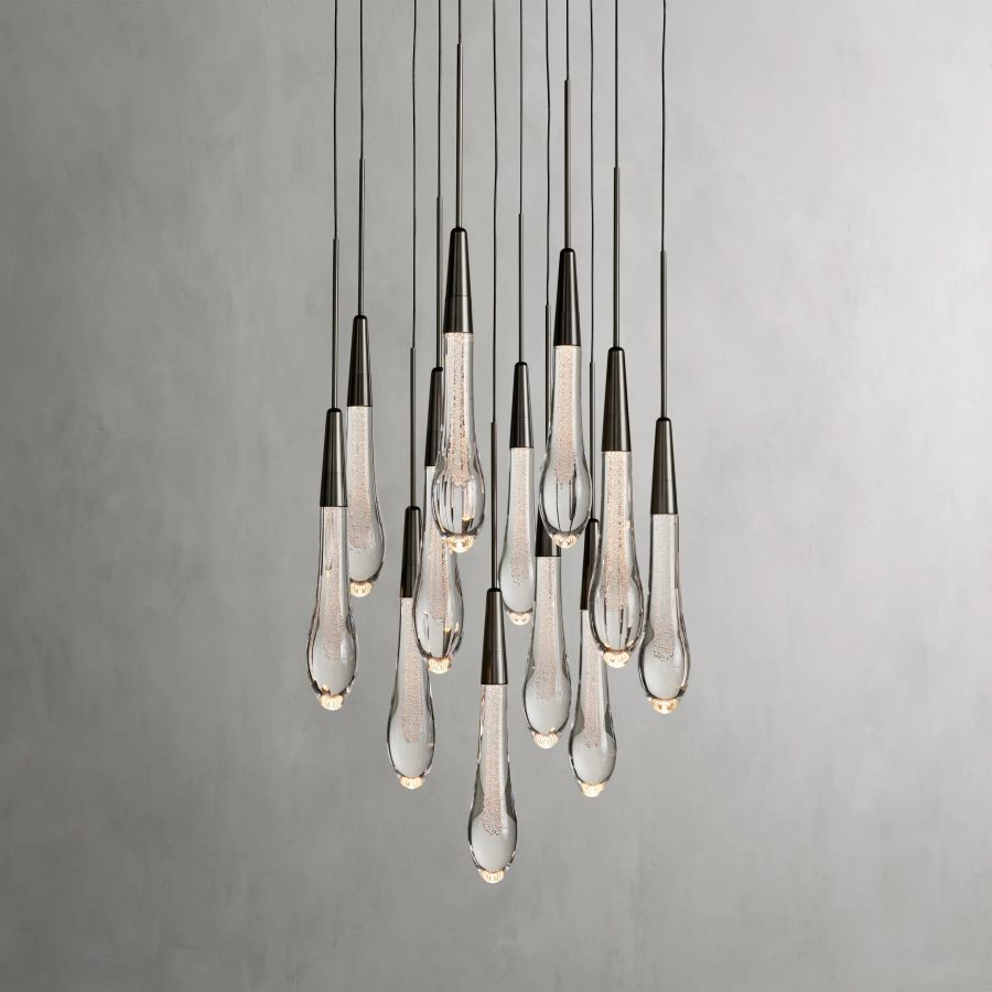 Raindrop Round Chandelier-Chandelier-Jecanoli