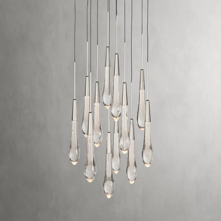 Raindrop Round Chandelier-Chandelier-Jecanoli