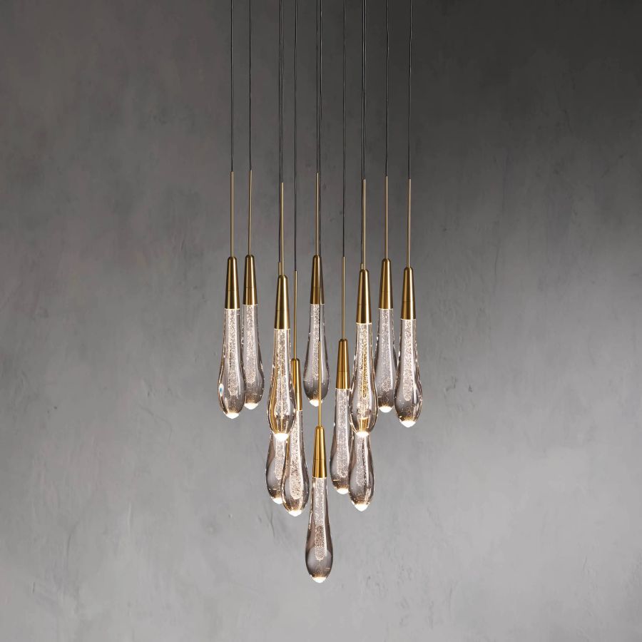 Raindrop Round Chandelier-Chandelier-Jecanoli