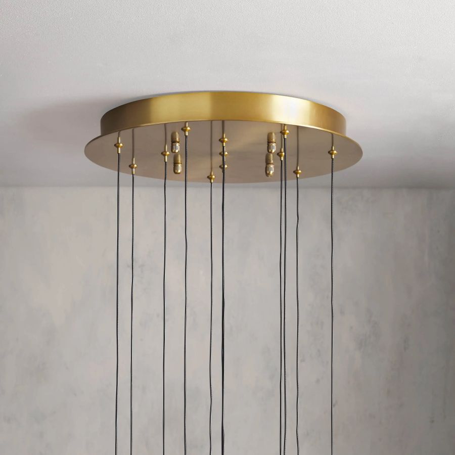 Raindrop Round Chandelier-Chandelier-Jecanoli