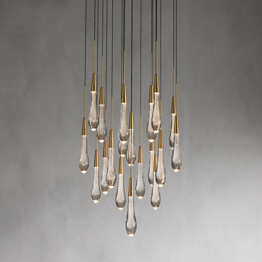 Raindrop Round Chandelier-Chandelier-Jecanoli