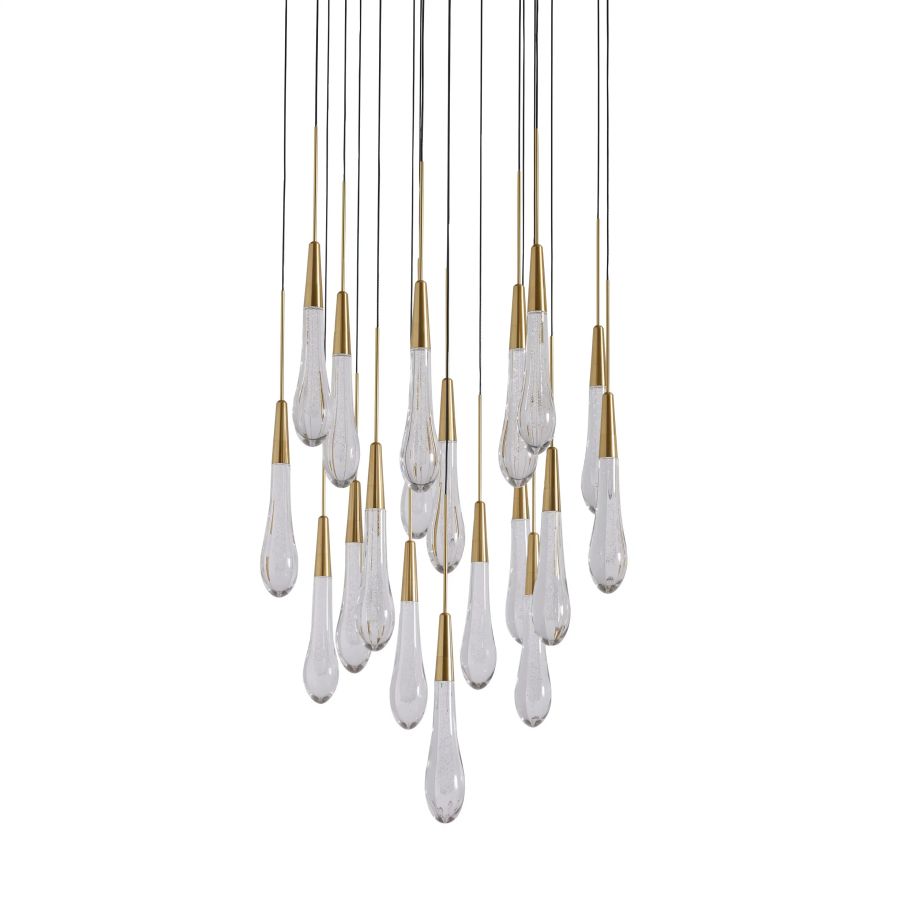 Raindrop Round Chandelier-Chandelier-Jecanoli