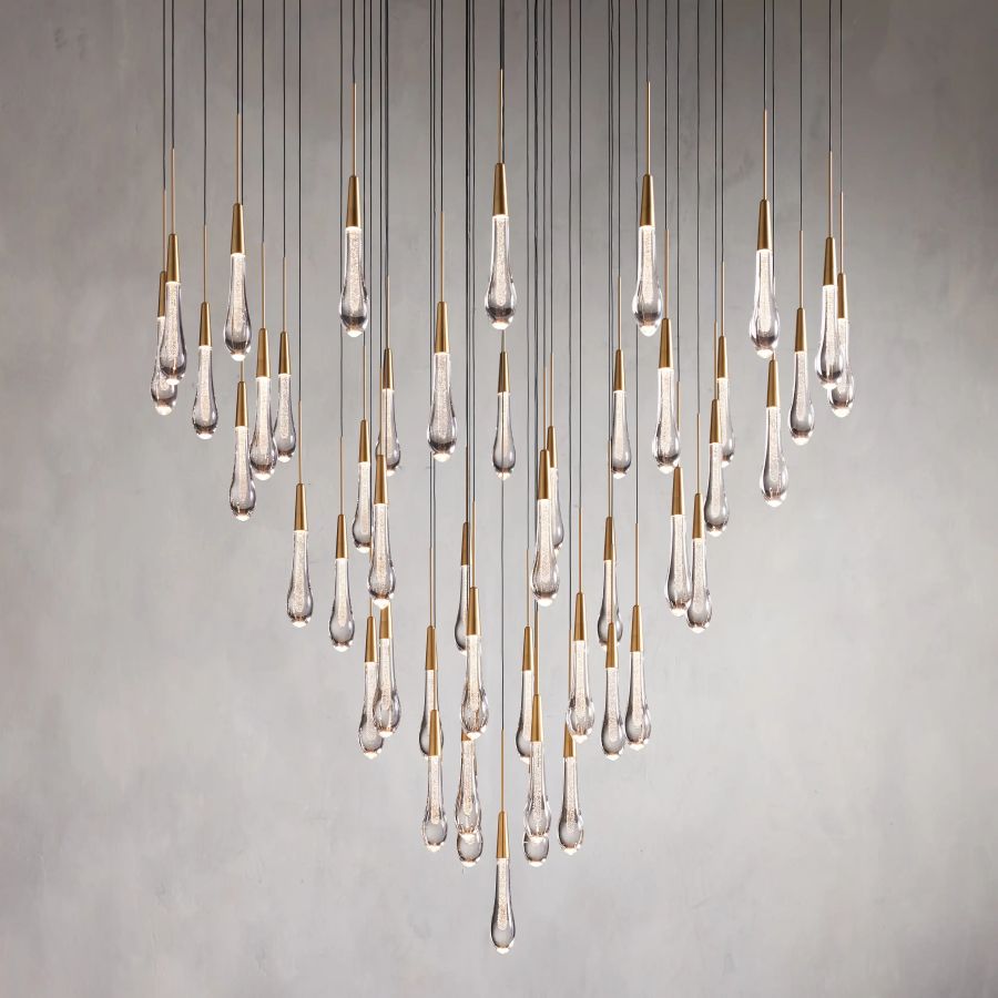 Raindrop Round Chandelier-Chandelier-Jecanoli