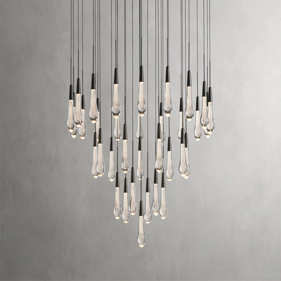 Raindrop Round Chandelier-Chandelier-Jecanoli