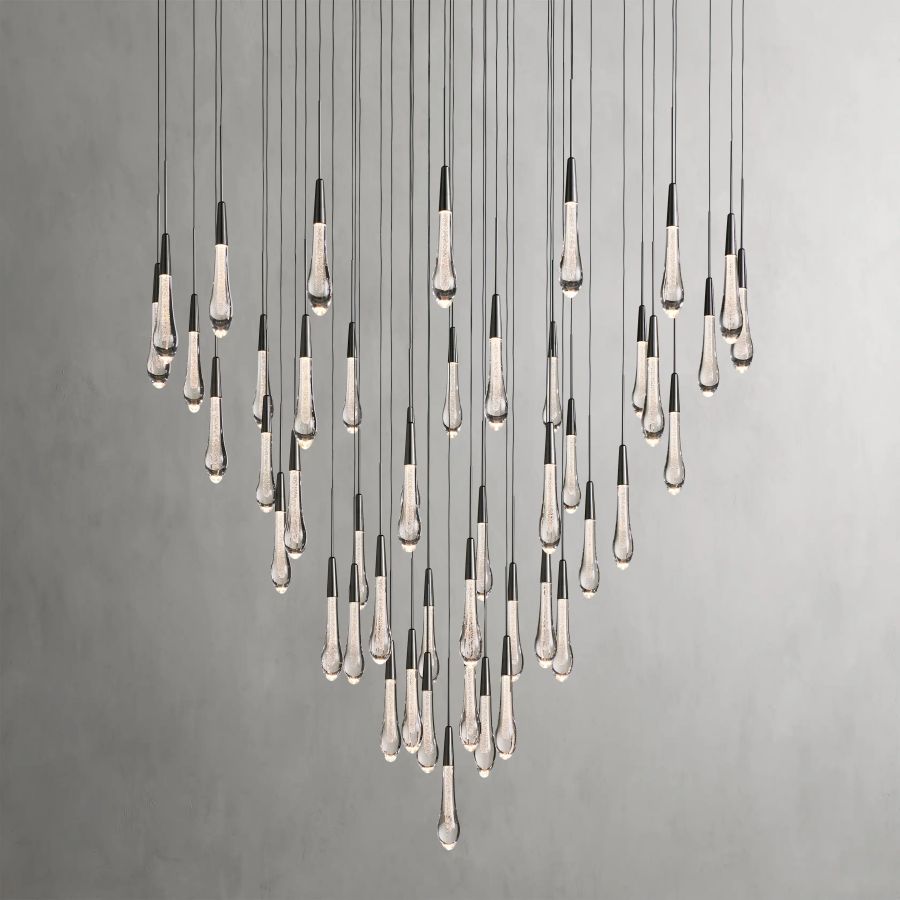 Raindrop Round Chandelier-Chandelier-Jecanoli