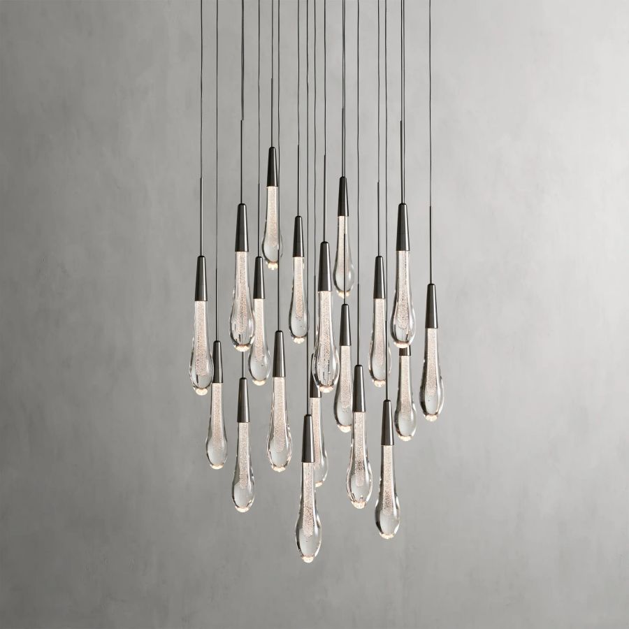 Raindrop Round Chandelier-Chandelier-Jecanoli