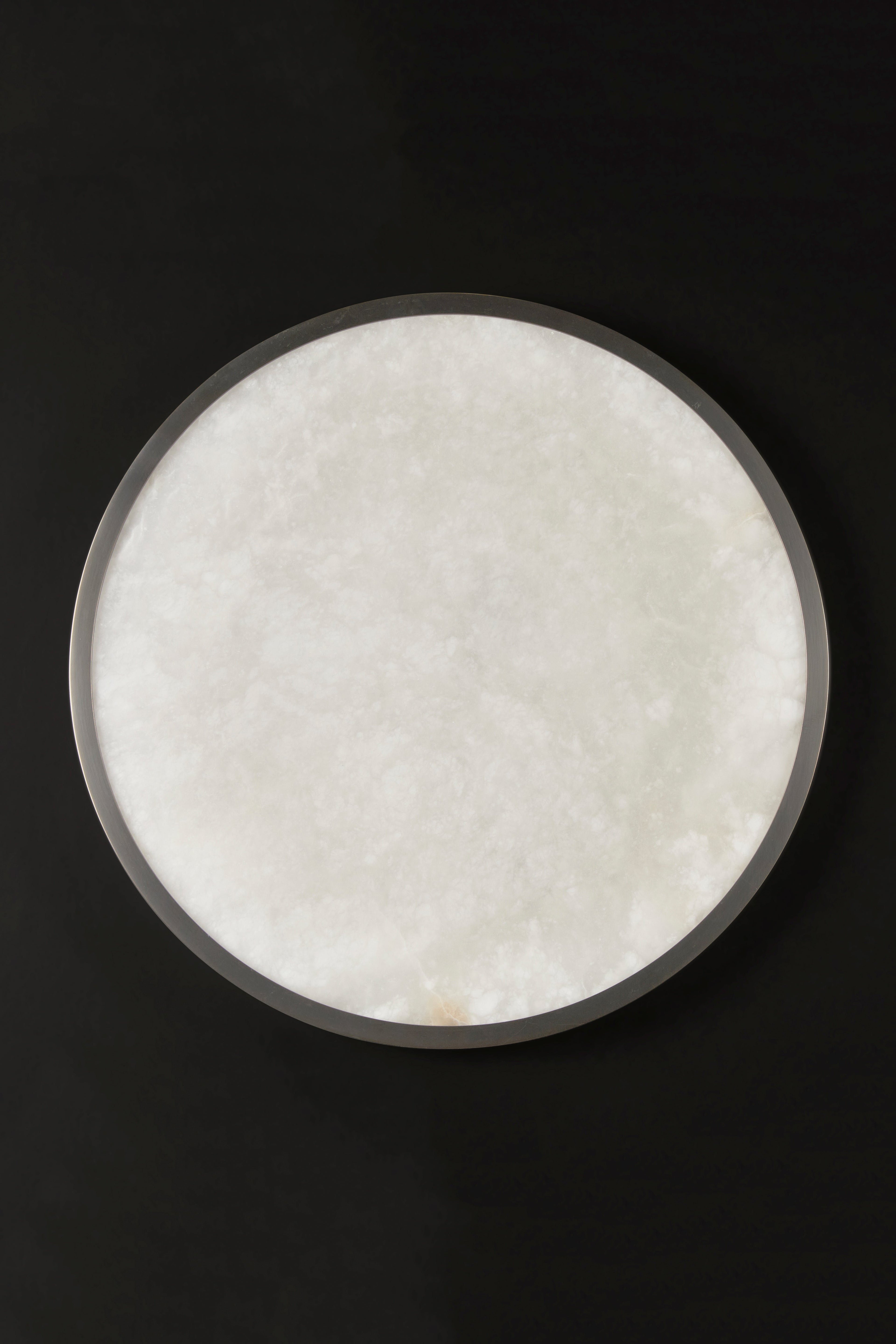 Raleigh Round Alabaster Ceiling Light