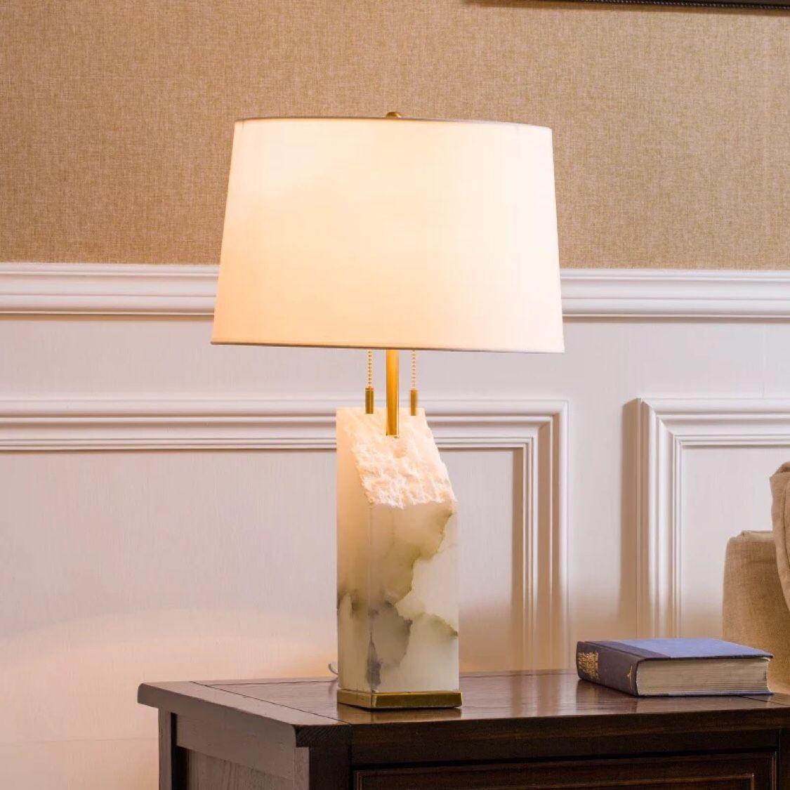 Raw Alabaster Table Lamp - Vakkerlight