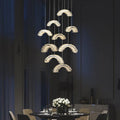 Rock Crystal Crescent Chandelier - JE