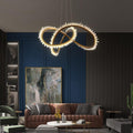 Rock Crystal Möbius Ring Chandelier - JE