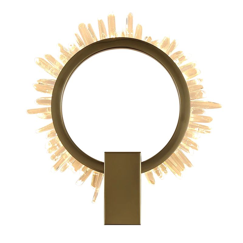 Rock Crystal Ring Wall Sconce - JE