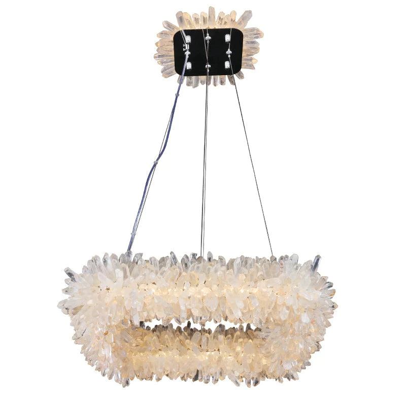 Rock Crystal Square Modern Chandelier - JE