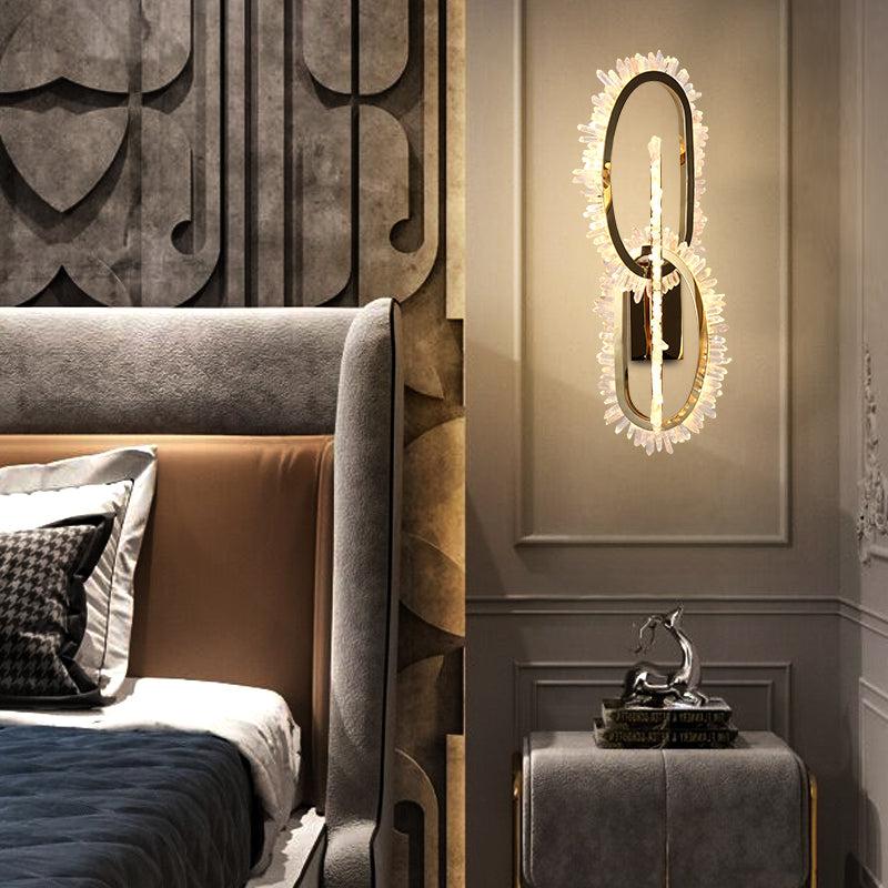 Rock Crystal Unique Modern Wall Sconce - JE