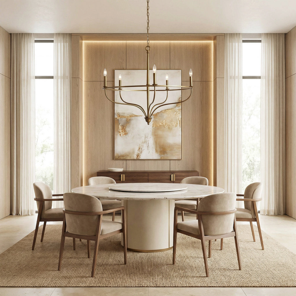 Rosalind Rattan Chandelier