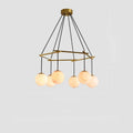 Alabaster Modern Round Ball Chandelier-chandeliers for dining room,chandeliers for stairways,chandeliers for foyer,chandeliers for bedrooms,chandeliers for kitchen,chandeliers for living room-Jecanoli