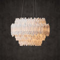 Selenite Round Chandelier-Chandelier-Jecanoli
