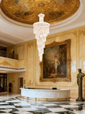 Crystal Stairwell Chandelier 30'' W 72'' H-大吊灯-Jecanoli