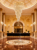 Spiral Chandelier Crystal Lighting in Golden 48'' W 72'' H-大吊灯-Jecanoli