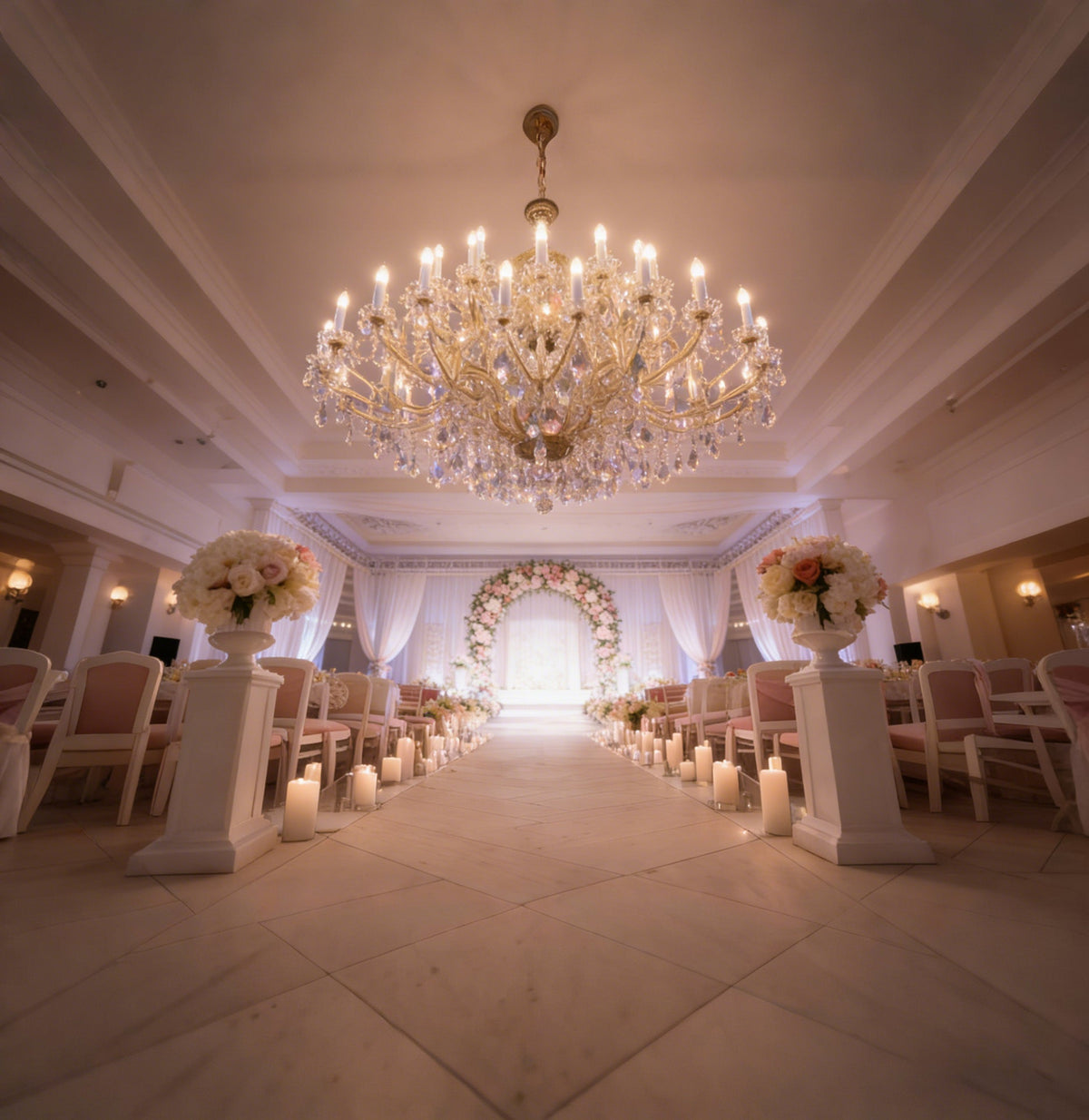 86 Inch Extra Wide Maria Theresa Chandelier for Wedding Hall 87"W 59"H-大吊灯-Jecanoli