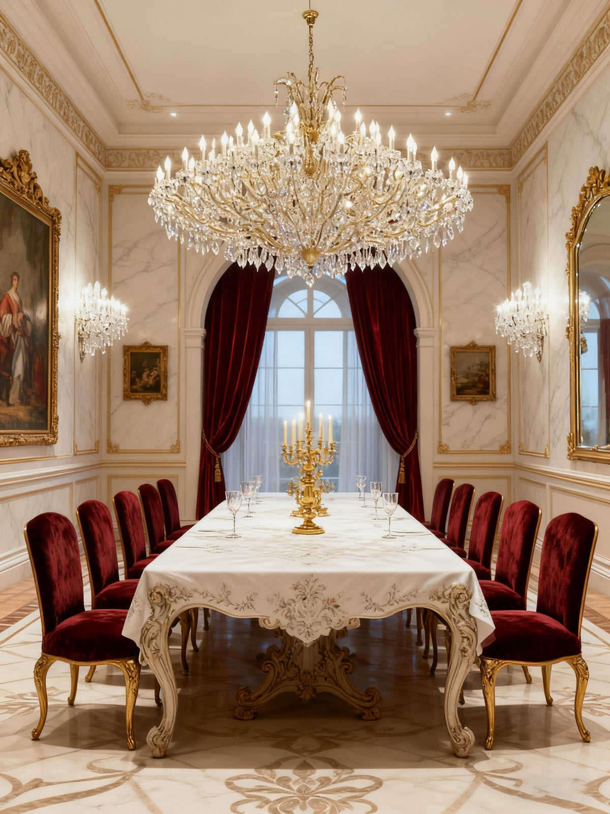 86 Inch Extra Wide Maria Theresa Chandelier for Wedding Hall 87"W 59"H-大吊灯-Jecanoli