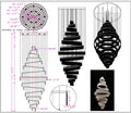 17 Crystal Rings Pendant Light 71X216 Inch Spiral Staircase Chandelier for High Ceilings-大吊灯-Jecanoli