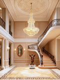 Big foyer lighting crystal chandelier 63