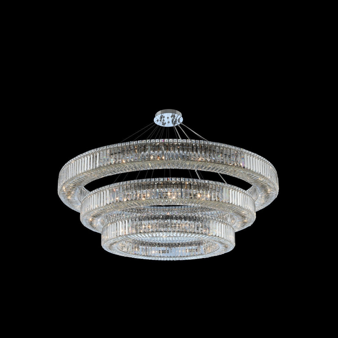 (60+47+36) Inch 3-Ring Modern Crystal Chandelier for Living Room Big Banquet Hall Chandelier Light-大吊灯-Jecanoli