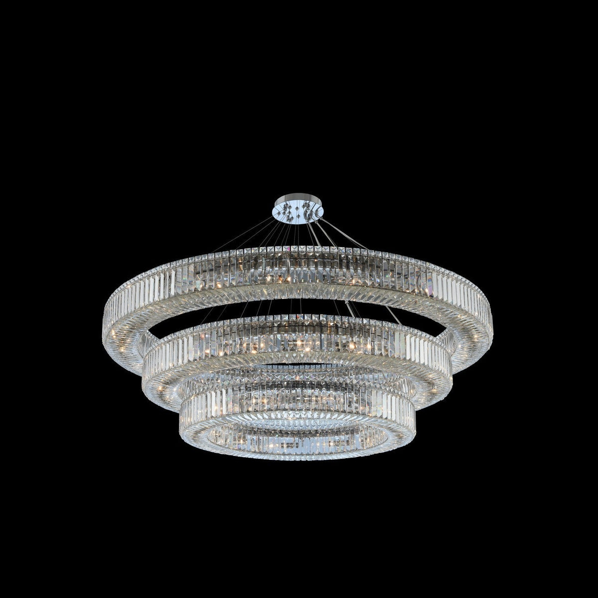 (60+47+36) Inch 3-Ring Modern Crystal Chandelier for Living Room Big Banquet Hall Chandelier Light-大吊灯-Jecanoli