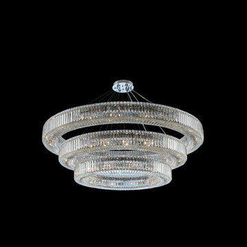 (60+47+36) Inch 3-Ring Modern Crystal Chandelier for Living Room Big Banquet Hall Chandelier Light-大吊灯-Jecanoli