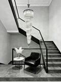 102 Inch Tall Chandelier Modern Spiral Crystal Chandelier for High Ceiling Staircase-大吊灯-Jecanoli