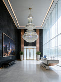 79X118 Inch Big Crystal Chandelier in Chrome Extra Large Foyer Chandelier Lighting-大吊灯-Jecanoli