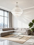 13 Tiers Large Modern Glass Chandelier for Foyer 43