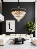 40 Inch Luxury Modern Round Crystal Chandelier Lighting for Living Room-大吊灯-Jecanoli