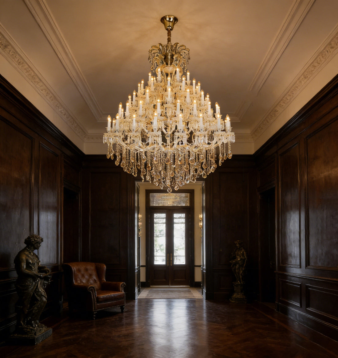 66 Lights Big Maria Theresa Chandelier 60X71 Inch Large Foyer Chandelier-大吊灯-Jecanoli