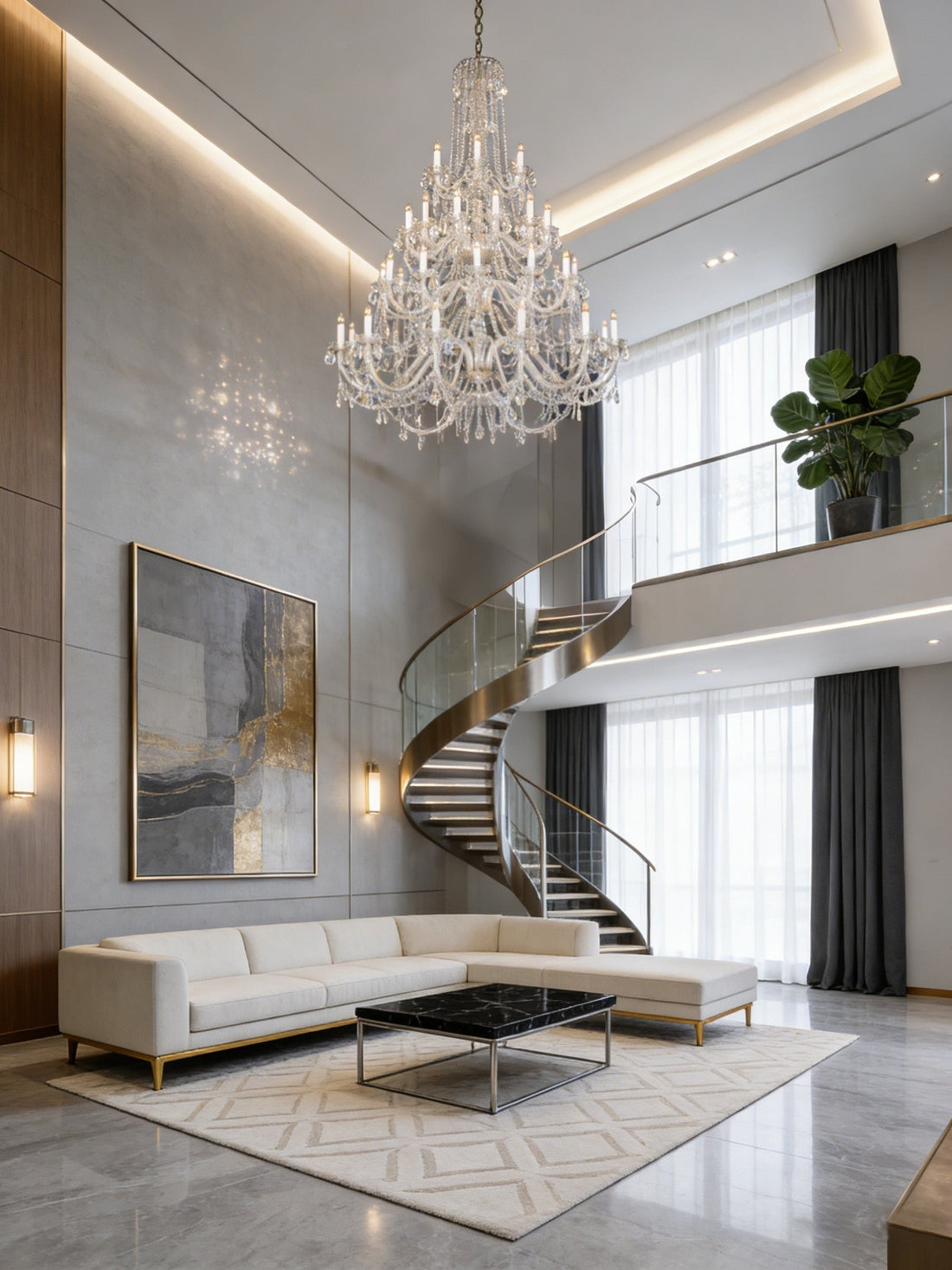 42 Lights Long Bohemia Style Chandelier 63"W 87"H-大吊灯-Jecanoli