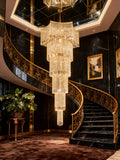 75 Inch Tall 6 Layers Staircase Chandelier 33
