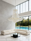 79X69 Inch Extra Wide Chandelier Large Gold Crystal Foyer Lighting-大吊灯-Jecanoli