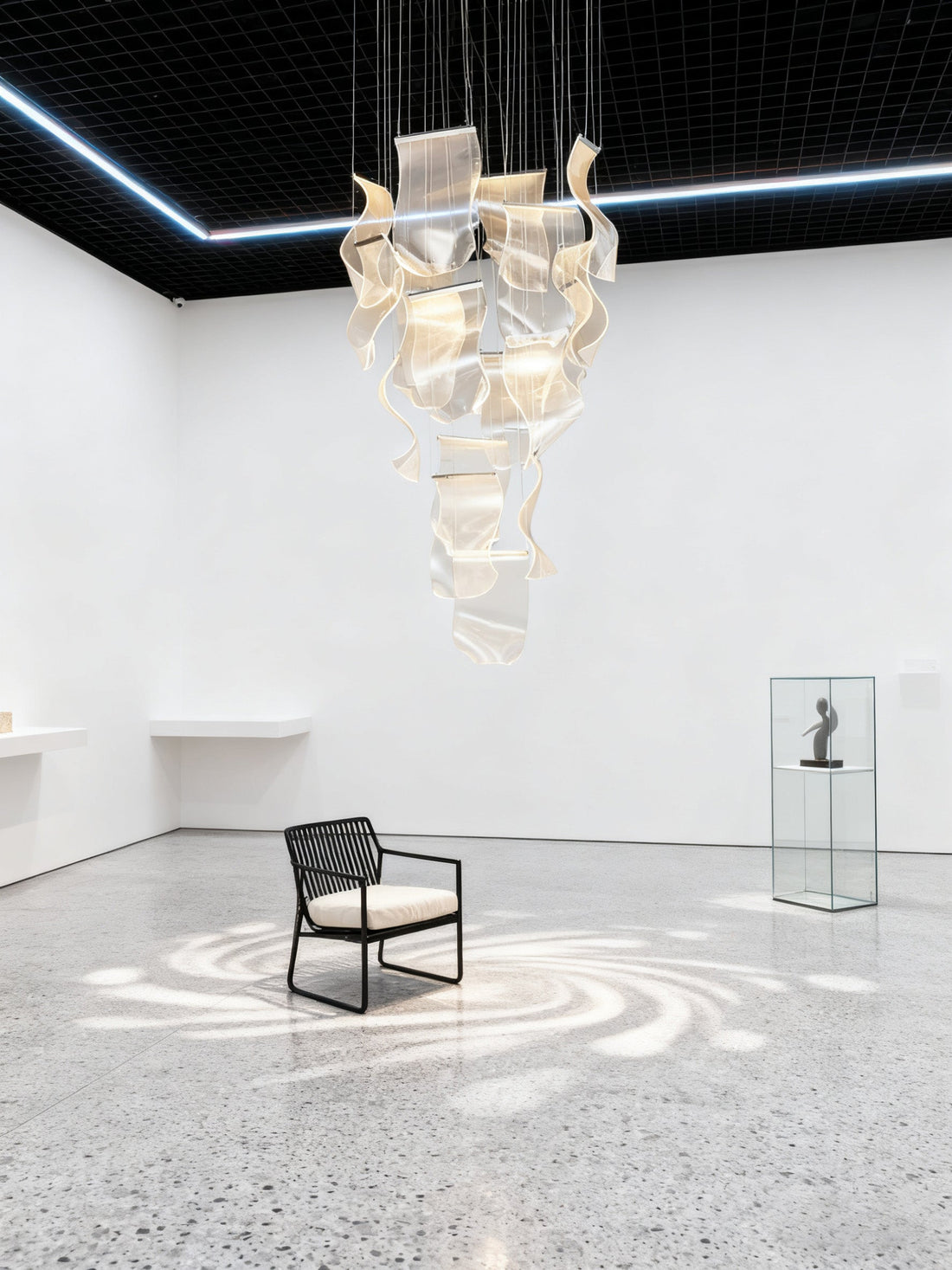 118 Inch Tall Modern Acrylic Modern Chandelier for Staircase 31"W 118"H-大吊灯-Jecanoli