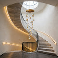 24 Lights Big Crystal Chandelier 79'' Long Chandelier for Staircase-大吊灯-Jecanoli
